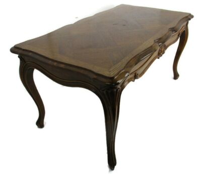 Coffee Side Wine Table Hand Carved Wood Gorgeous Top Louis XV/XVI style