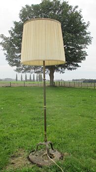 Vintage Hollywood Regency Brass Floor Lamp Mid Century Shabby Shic