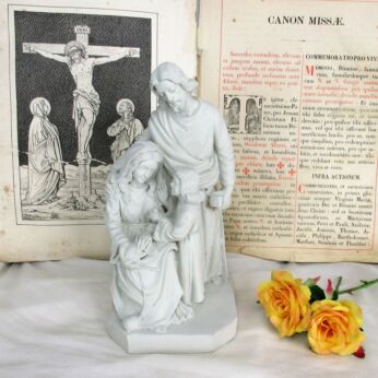 Beautiful Statue Holy Family Virgin Mary Saint Joseph Infant child Resin Sweet