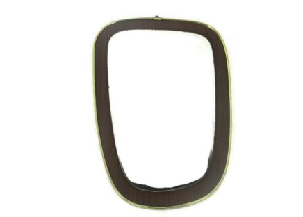 Small Ornate Oval Wood Wall Hanging Mirror Romantic Retro Vintage Vanity Bathroom