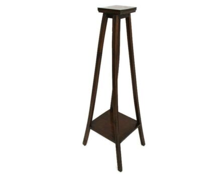 Art Nouveau Pedestal Table Plant Flower Stand Side Table Two 2 Tier Art Deco Barn Country Farmhouse style 41.33"