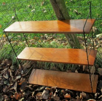 Vintage Authentic Massive Teak era Nisse String Tomado Mid Century Shelving