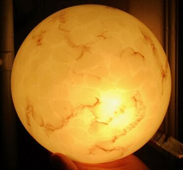 Antique Art Deco French Flush Mount Pendant Wall sconce Marble Glass Working 