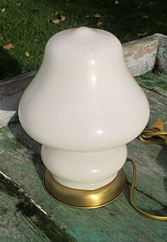 Space Age 60s Italian White mushroom Table Lamp Era Mazzega Vistosi Pop Art