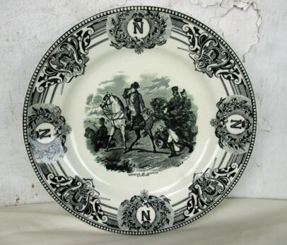 Collector Cabinet Plate Napoleon Bonaparte Bataille de Wagran Boch Belgium HTF