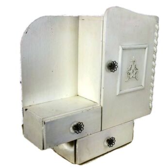 Vintage Wood Barn style Kitchen Apothecary Wall Medicine Cabinet Farmhouse