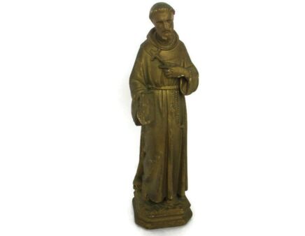 Statue saint Francis Francesko of Assisi Frior Giovanni di Pietro di Bernardone