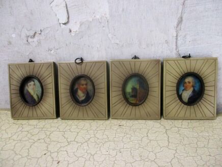 4 pictures frames Miniatures Weston Profiles Pieces of art Exhibition Lovely