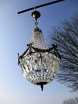 Bag and Tent Basket Chandelier crystal Prisms French Empire Guirlandes Beautiful