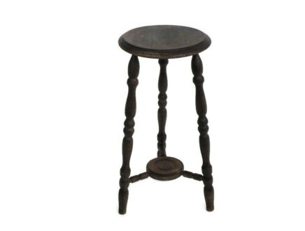 Bobbin Legs Tripod Side Display Table Pedestal Plant Bonsai Stand Country Farmhouse Barn style