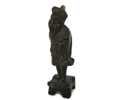 handmade Carved Wood Statue Figurine Old Chinese Wise Man Sculpture