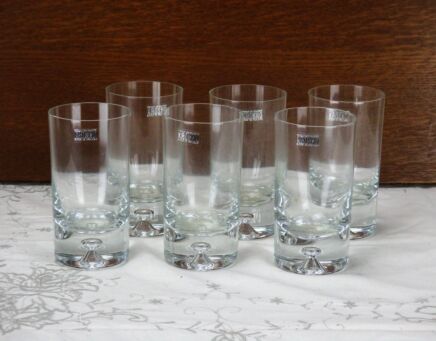 Krosno Poland Drinking Glasses Heavy Tumblers set of 6
