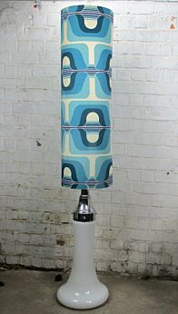 Large Floor Lamp Carlo Nason Mazzega Mid Century Modern Pop Art Abstract Blue
