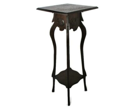 Art Nouveau Pedestal Table Plant Flower Stand Side Table 2 Tier Art Deco Barn Country style Gorgeous 41.33"