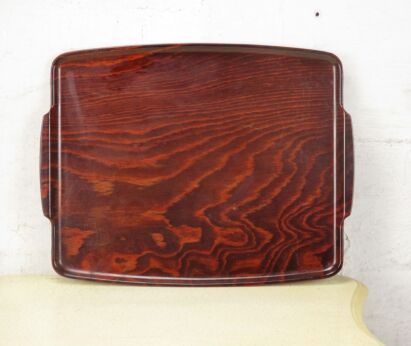 Large Vintage German Serving Tray Gerling Sol-Ohligs Wood Mid Century Modern 19"