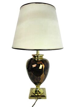 French Table Desk Lamp Porcelain Brass Working Dauphin Paris Beautiful