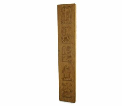 Vintage Ginger cookie Biscuit Speculass Speculaas hand Carved Wooden Board Mould Divers Figures