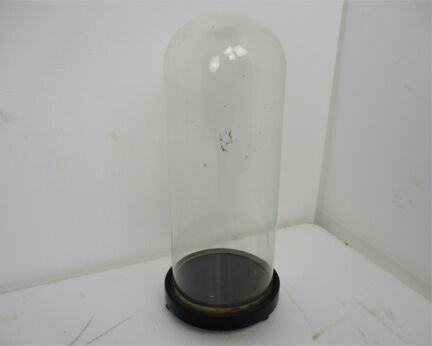 Antique Round Hand Blown Glass Globe Dome Taxidermy Steampunk Clock 15.74" 6.1"