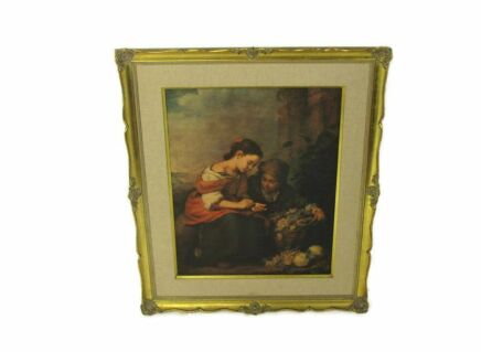 Art Print Beautiful Frame The Little Fruit Seller after Bartolome Esteban Murillo Lovely