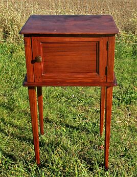 Vintage Pitch Pine wood Nightstand End Table Authentic