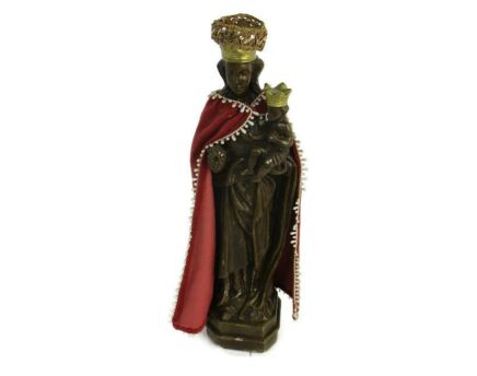 Statue Our Lady of Tongeren Black Madonna Infant Jesus Grapes Collector 21.65"