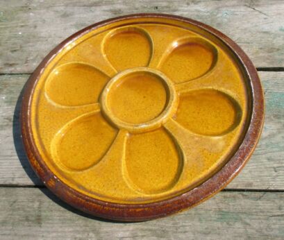 French Vintage Regina Vallauris Oyster Plate France Marked Signed