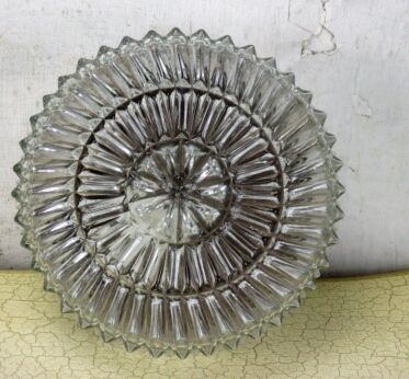 Small Bubbled Spiked Glass Flush mount Sconce Lampada Lamp Era Helena Tynell 8"