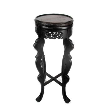Gorgeous Wooden Ornate Side Display Table Pedestal Plant Stand 33.07"
