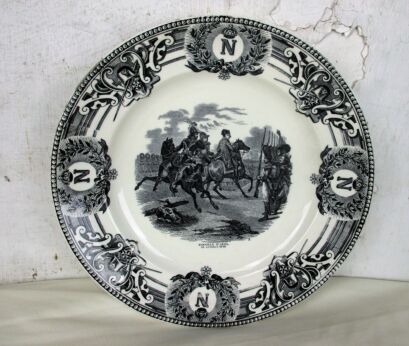 Collector Cabinet Plate Napoleon Bonaparte Bataille d'Iena Boch Belgium HTF
