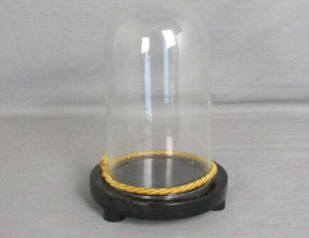 Small Vintage Round Hand Blown Glass Dome Globe Steampunk Display 6.96"