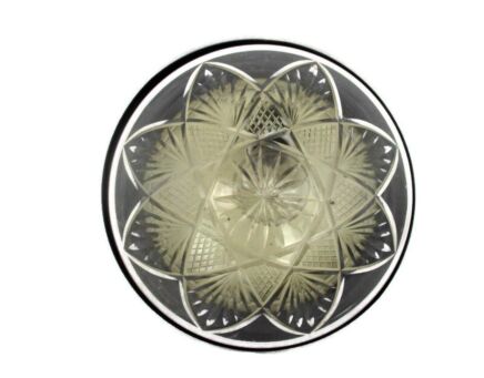 Large Etched Glass Star Flush mount Sconce Fixture Plafonniere Lamp 1 Light Gorgeous