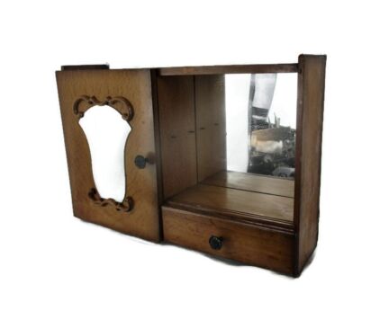 Double Apothecary Bathroom Medicine Kitchen Cabinet Wood Art deco Lovely