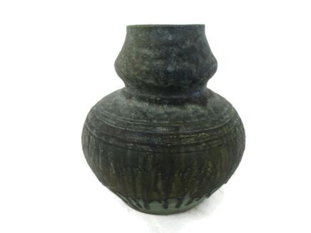 Large West Germany Style Vase Ceramic Mid Century Modern Glazed Art Pottery Faience