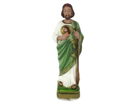 Vintage Statue Saint Jude Thaddeus Patron Saint Hopeless cases Apostle Plaster