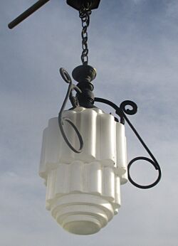 Vintage Skyscraper Light Fixture Art Deco Ceiling Pendant Shade Chandelier