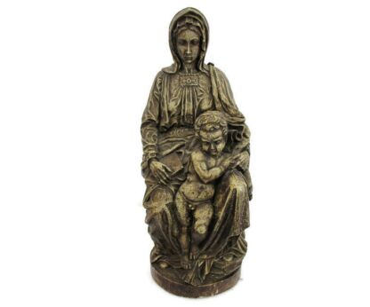 Michelangelo Buonarrati Madonna Lady Virgin Mary Infant Sedes Sapientiae Resin Infant Jesus Child Gorgeous