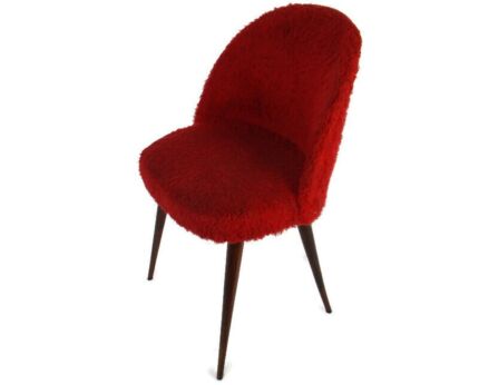 Mid Century Modernist Plush Cocktail Conference Chair Upholstered Saarinen Knoll style