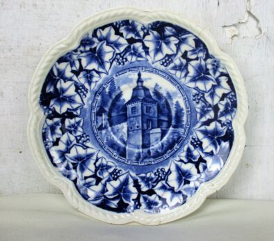 Petrus Regout Maastricht Holland Plate Canne 1944 Delft Landscape Church HTF