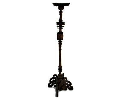 Large Hand Carved Wood  oak Side Display Wine Table Pedestal Plant Stand Extremely Rare Special Architectural Barn Country Farmhouse Style