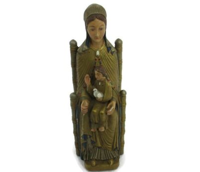Statue Sitting Our Lady Virgin Mary Infant Jesus Sedes Sapientiae Leuven