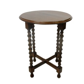Barley Twist Side Display Table Pedestal Plant Bonsai Stand Edwardian Style Beautiful 20.47"