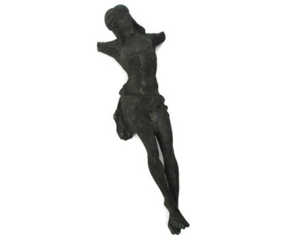 XL Antique Brass Bronze Corpus Jesus Christ Church 19th 20th Century Very Heavy 25.98"