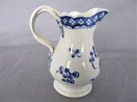 Antique Milk Jar Jug Blue White Extremely Rare Gorgeous Leeds 18th Century