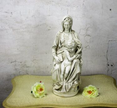 Large Lady Of Bruges Virgin Mary Madonna Della Sedia Seggiola Plaster Statue