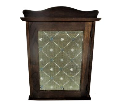 Vintage Kitchen Apothecary Bathroom Wall Cabinet Display Glass Door