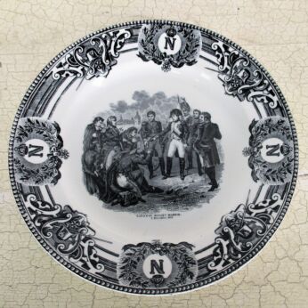 Collector Cabinet Plate Napoleon Bonaparte devant Madrid Boch Belgium
