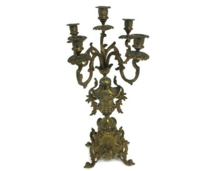Gothic Large Candle Holder Candlestick Candelabra 5 Arm Impressive  WOW