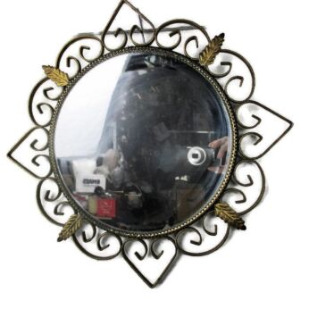 Retro Modernist Starburst Sunburst Metal Wall UK Mirror Mid Century Argentor