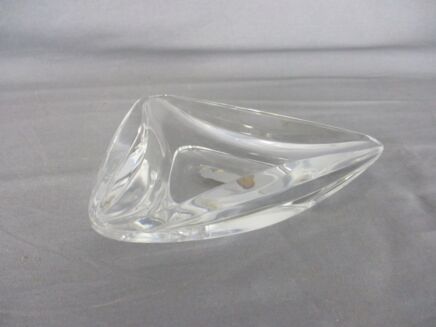 Small Clear Bowl Dish Centerpiece Basket Crystal Val St Lambert Style