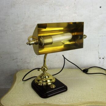 Vintage Industrial Desk Bank Lamp Steampunk Adjustable Working Mid Century